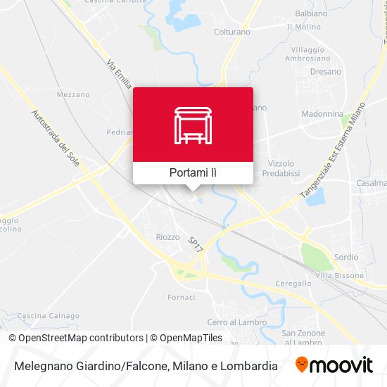 Mappa Melegnano Giardino/Falcone