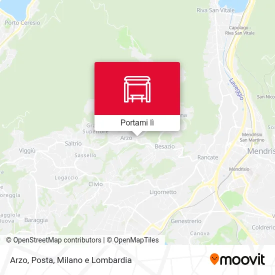 Mappa Arzo, Posta
