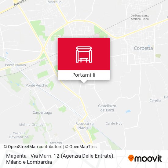 Mappa Magenta - Via Murri, 12 (Agenzia Delle Entrate)