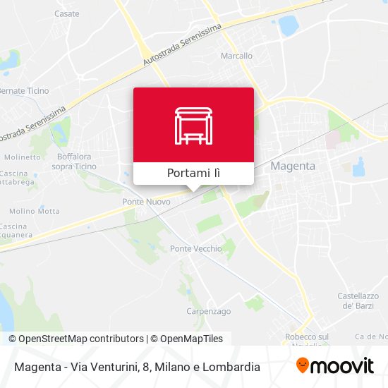 Mappa Magenta - Via Venturini, 8