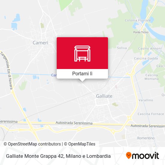 Mappa Galliate Monte Grappa 42