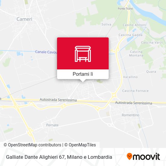 Mappa Galliate Dante Alighieri 67
