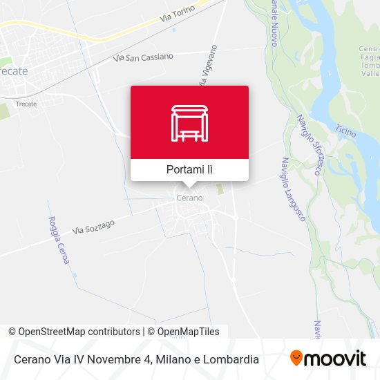 Mappa Cerano Via IV Novembre 4