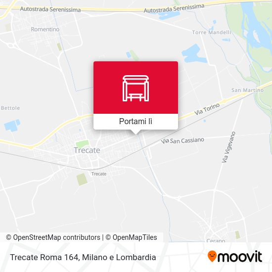 Mappa Trecate Roma 164