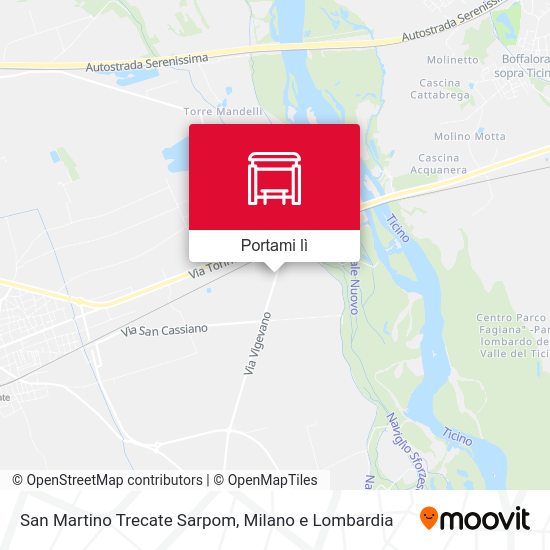 Mappa San Martino Trecate Sarpom