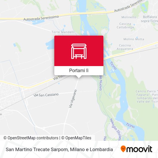 Mappa San Martino Trecate Sarpom