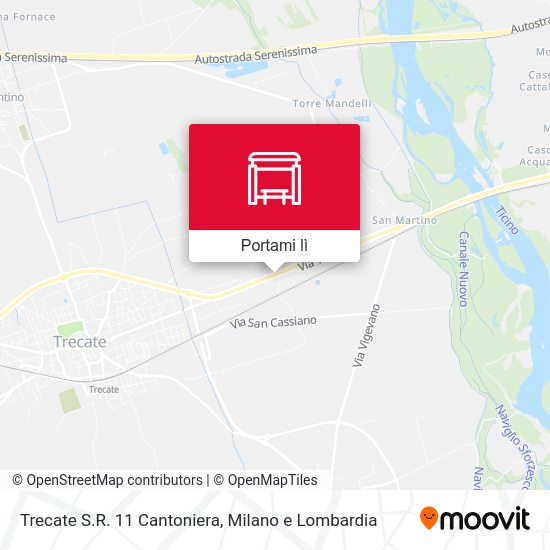 Mappa Trecate S.R. 11 Cantoniera