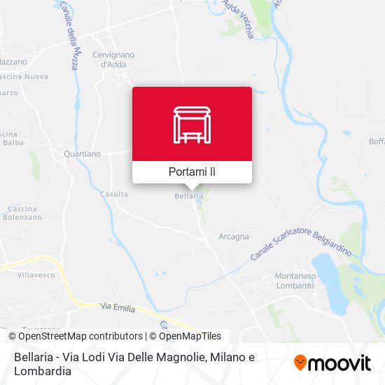 Mappa Bellaria - Via Lodi Via Delle Magnolie