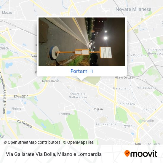Mappa Via Gallarate Via Bolla