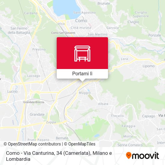 Mappa Como - Via Canturina, 34 (Camerlata)