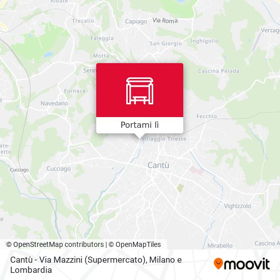 Mappa Cantù - Via Mazzini (Supermercato)