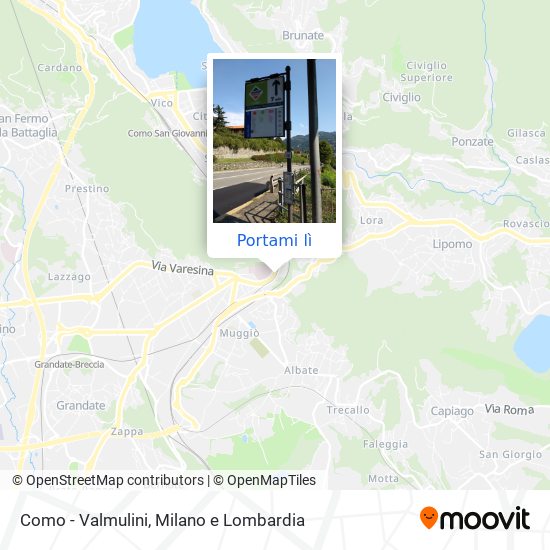 Mappa Como - Valmulini
