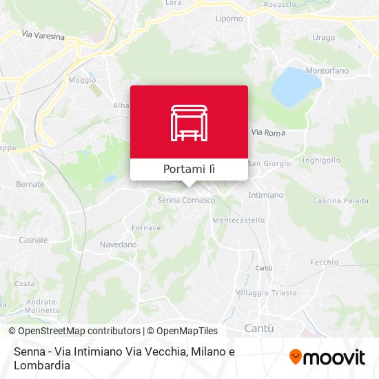 Mappa Senna - Via Intimiano Via Vecchia