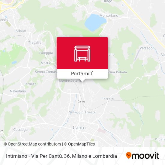 Mappa Intimiano - Via Per Cantù, 36