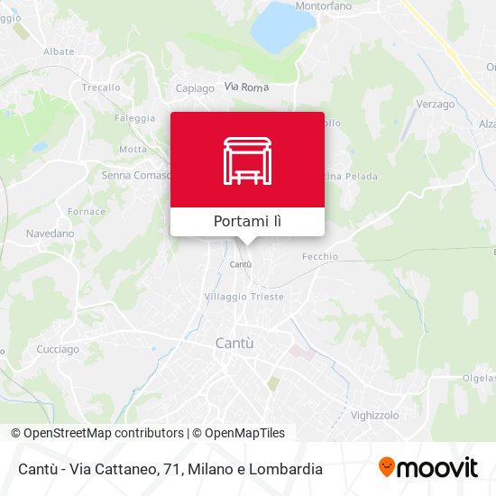 Mappa Cantù - Via Cattaneo, 71