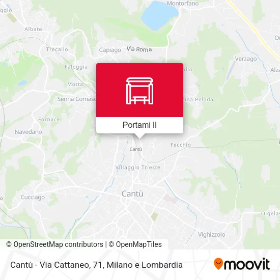 Mappa Cantù - Via Cattaneo, 71