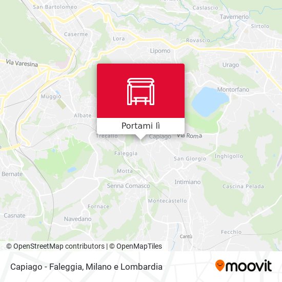 Mappa Capiago - Faleggia