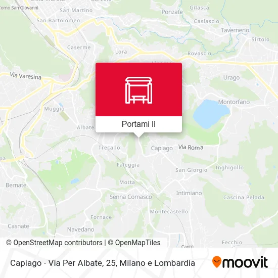 Mappa Capiago - Via Per Albate, 25