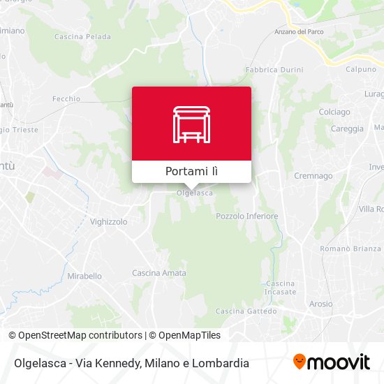 Mappa Olgelasca - Via Kennedy