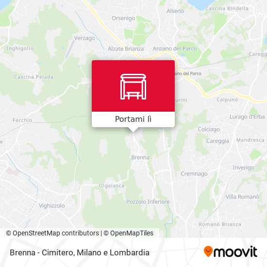 Mappa Brenna - Cimitero