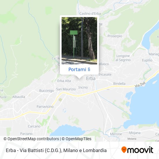 Mappa Erba - Via Battisti (C.D.G.)