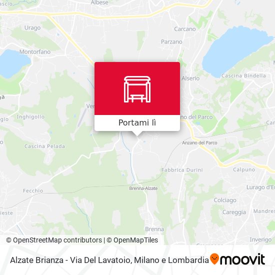 Mappa Alzate Brianza - Via Del Lavatoio