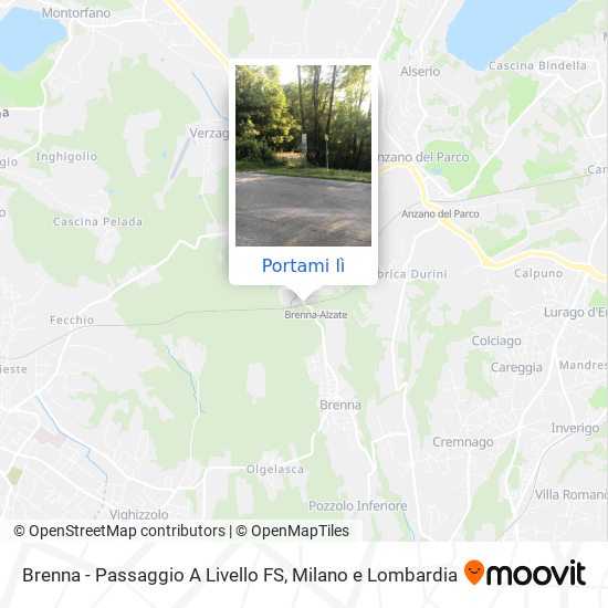Mappa Brenna - Passaggio A Livello FS