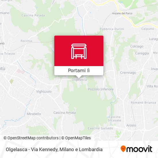 Mappa Olgelasca - Via Kennedy