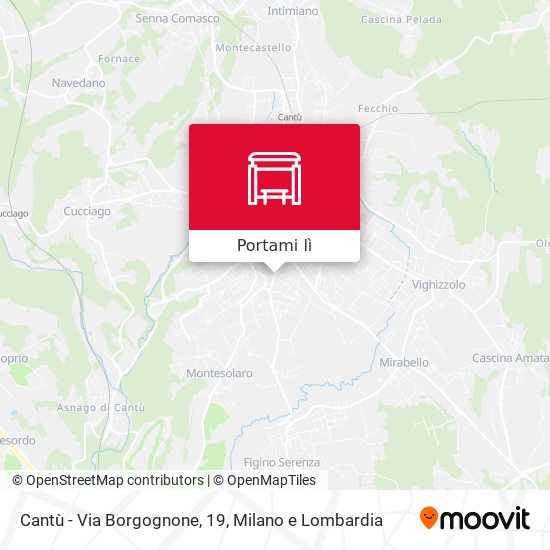 Mappa Cantù - Via Borgognone, 19