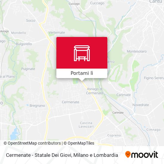 Mappa Cermenate - Statale Dei Giovi