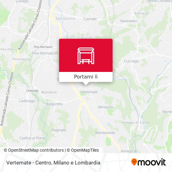 Mappa Vertemate - Centro