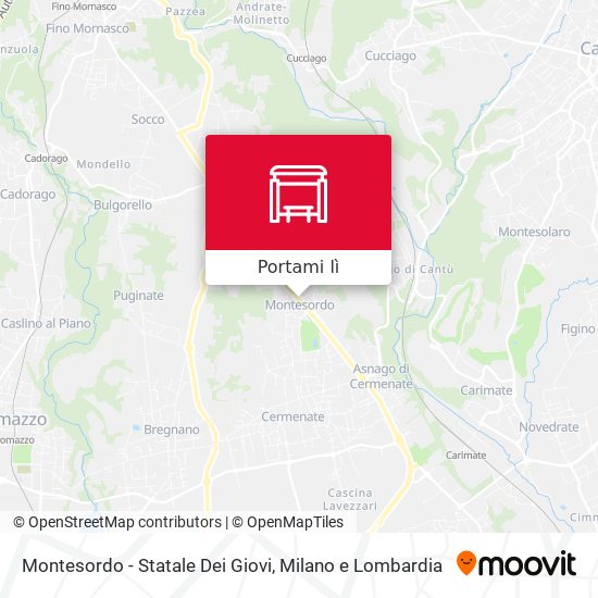 Mappa Montesordo - Statale Dei Giovi