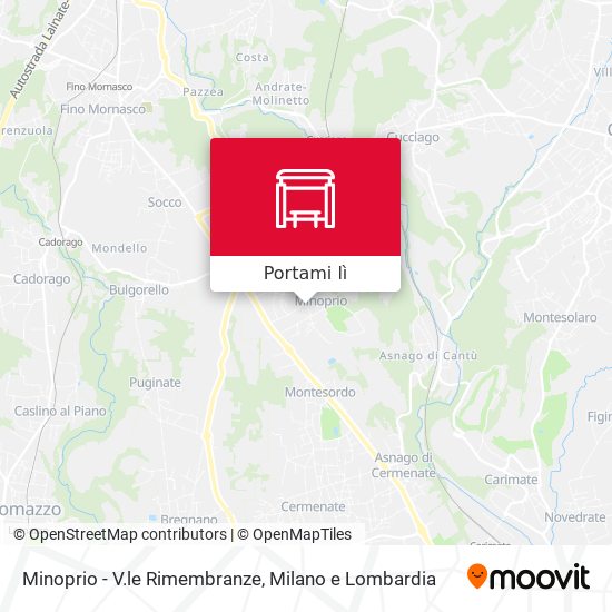 Mappa Minoprio - V.le Rimembranze