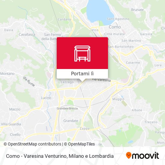 Mappa Como - Varesina Venturino