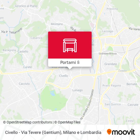 Mappa Civello - Via Tevere (Gentium)
