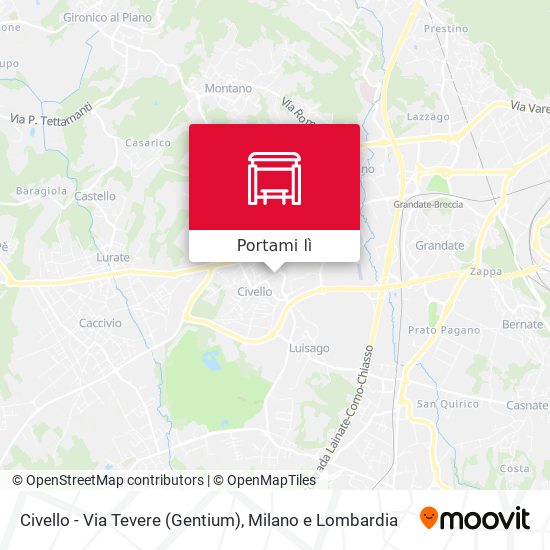 Mappa Civello - Via Tevere (Gentium)