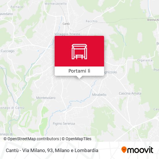 Mappa Cantù - Via Milano, 93