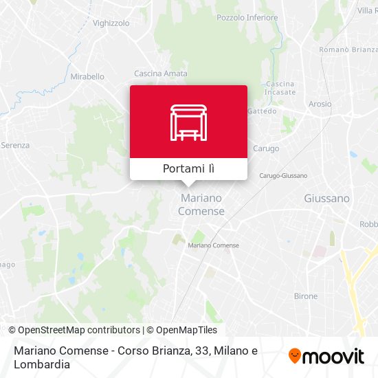 Mappa Mariano Comense - Corso Brianza, 33