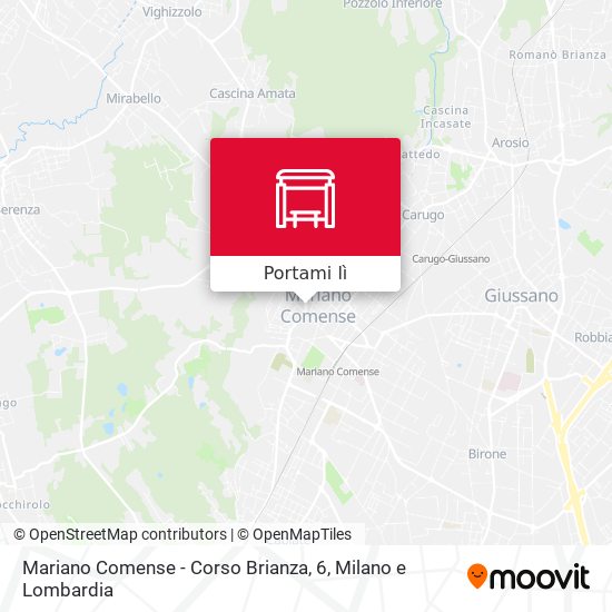 Mappa Mariano Comense - Corso Brianza, 6