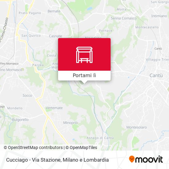 Mappa Cucciago - Via Stazione