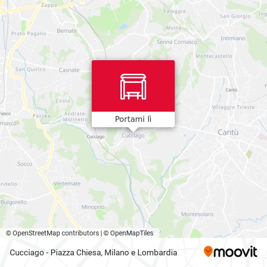 Mappa Cucciago - Piazza Chiesa