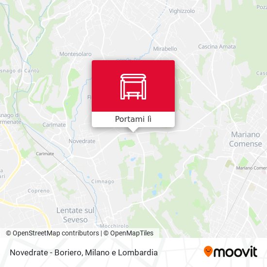 Mappa Novedrate - Boriero