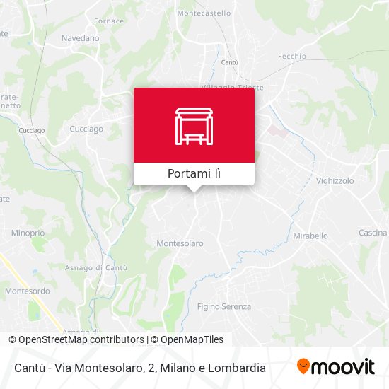 Mappa Cantù - Via Montesolaro, 2