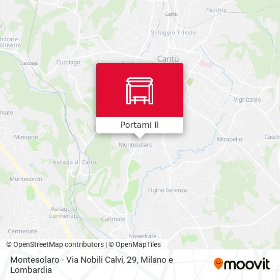 Mappa Montesolaro - Via Nobili Calvi, 29