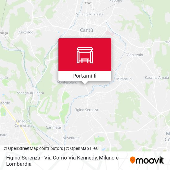 Mappa Figino Serenza - Via Como Via Kennedy