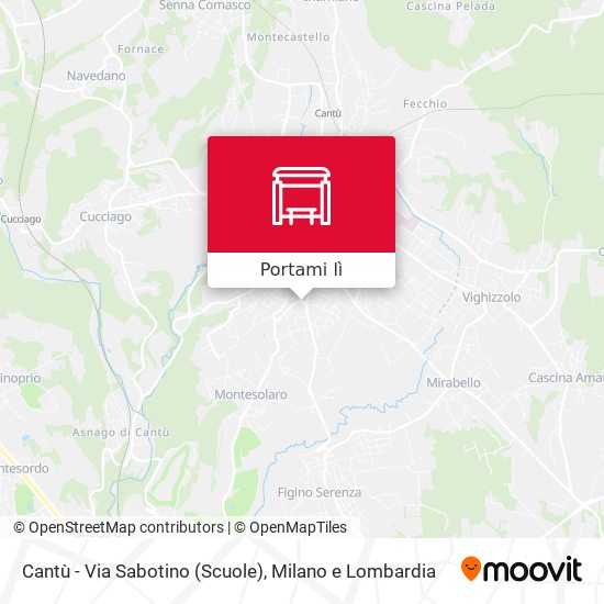 Mappa Cantù - Via Sabotino (Scuole)
