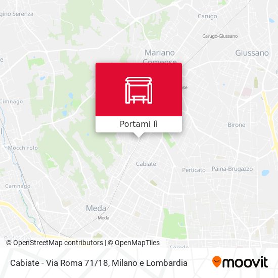 Mappa Cabiate - Via Roma 71/18