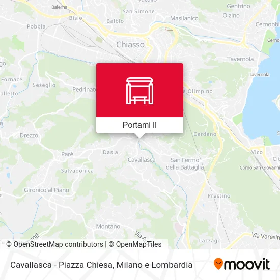 Mappa Cavallasca - Piazza Chiesa