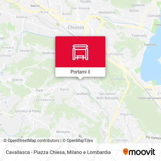 Mappa Cavallasca - Piazza Chiesa