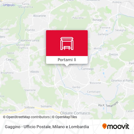 Mappa Gaggino - Ufficio Postale